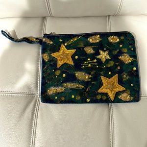 Clutch painted handbag